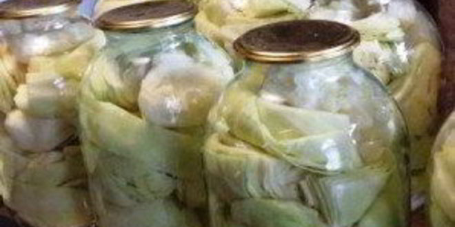 Рецепт капуста на зиму кусочками