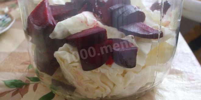 Рецепт капуста со свеклой в банках