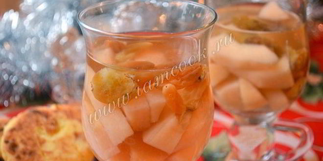 Рецепт компот из айвы