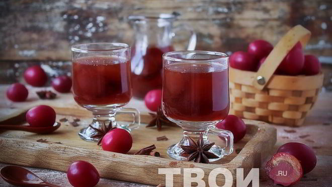 Рецепт Компот из алычи