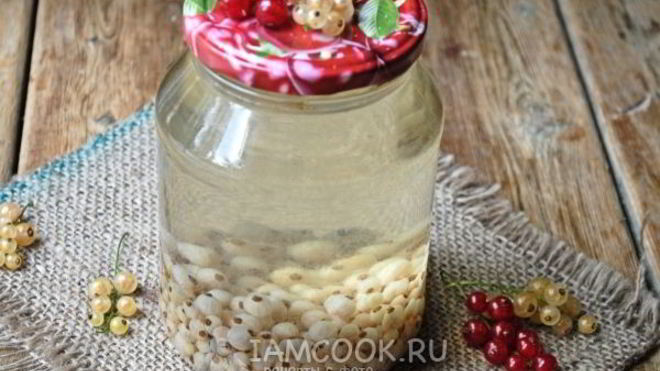 Рецепт Компот из белой смородины на зиму