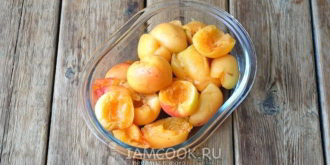 Рецепт компот из черешни и абрикоса