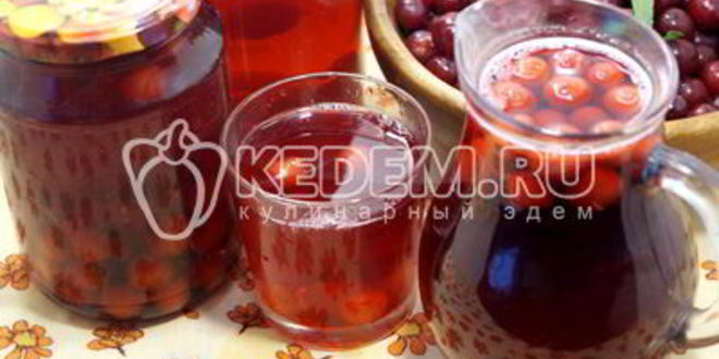 Рецепт компот из вишни