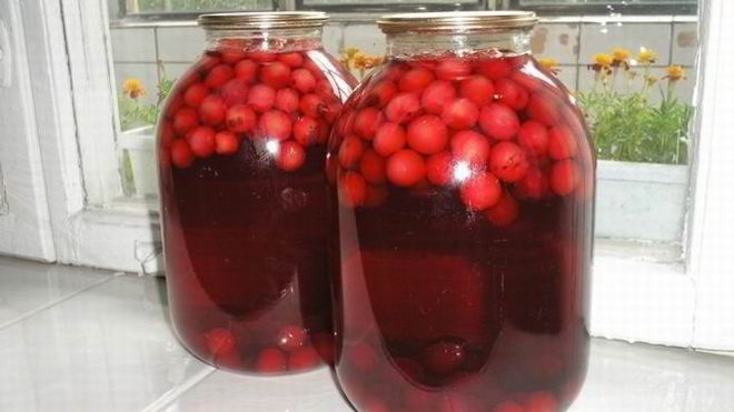 Рецепт Вишневый компот в банке