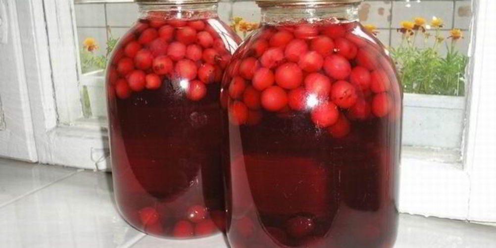 Как приготовить вишневый компот в банке
