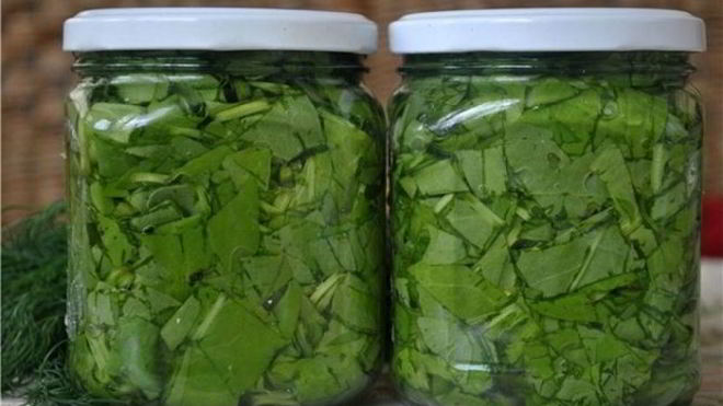 Рецепт Консервированный щавель на зиму
