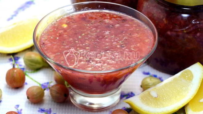 Рецепт Крыжовник с лимоном на зиму