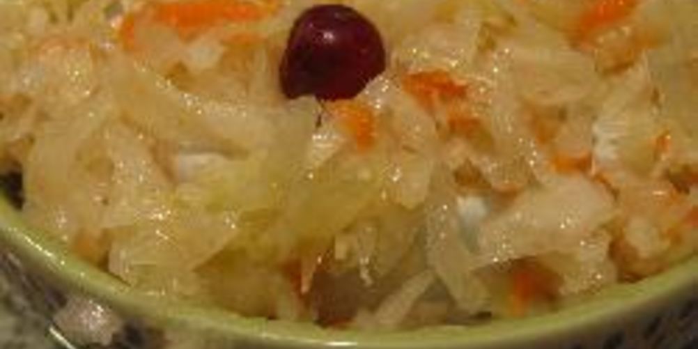 Рецепт капуста квашенная с яблоками в банке