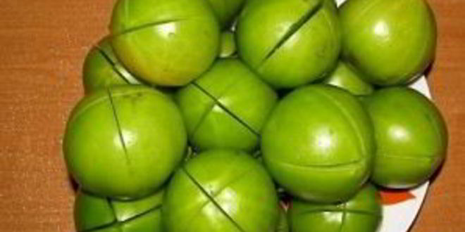 Рецепт квашеные зеленые помидоры