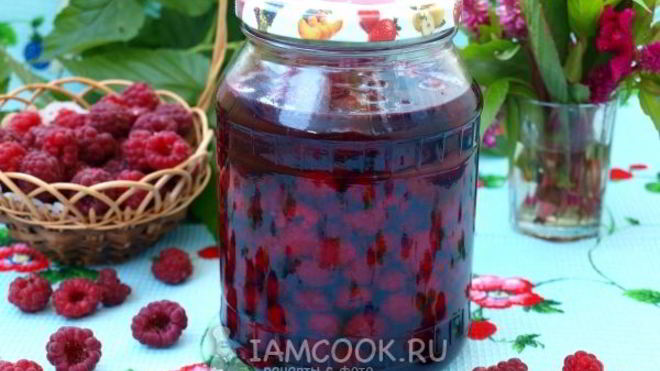 Рецепт Малина в собственном соку на зиму
