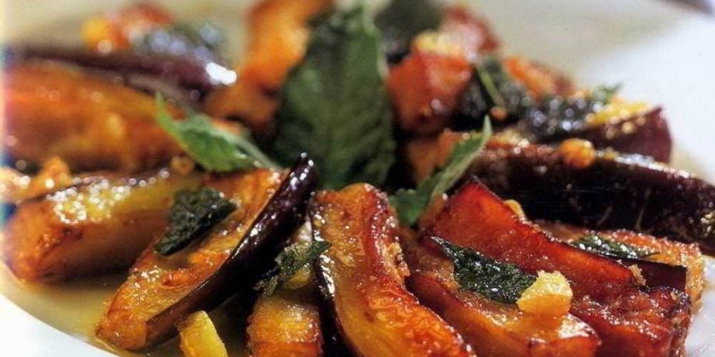 Как приготовить баклажаны, маринованные с мятой