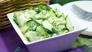 Рецепт Быстрые маринованные кабачки