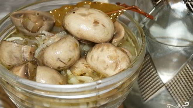Рецепт Быстрые маринованные шампиньоны