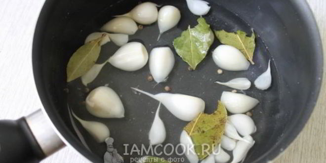 Рецепт чеснок маринованный на зиму