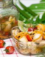 Грибы, маринованные с овощами