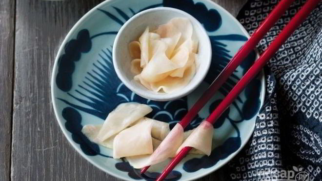 Рецепт Имбирь маринованный