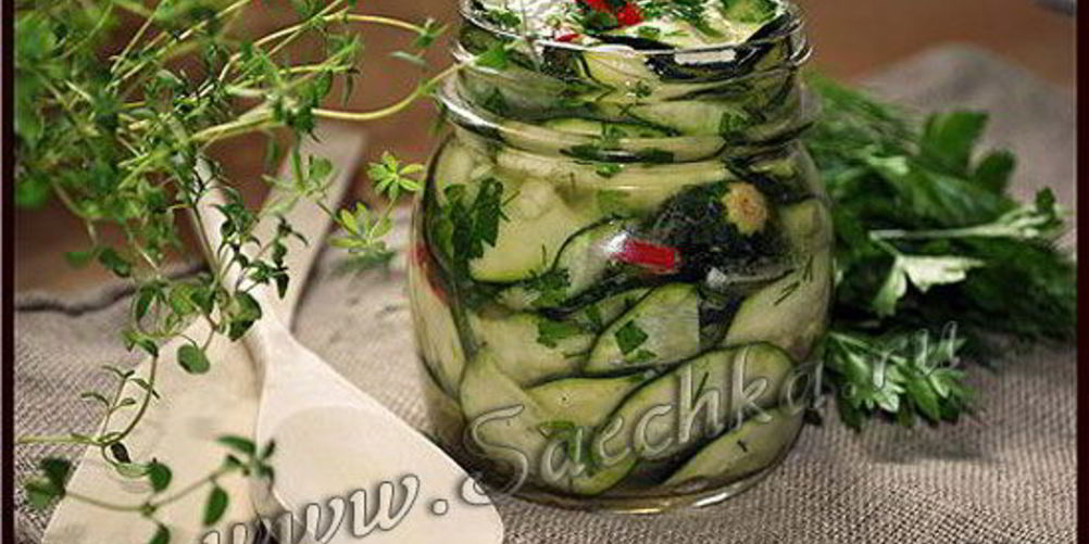 Как приготовить кабачки маринованные