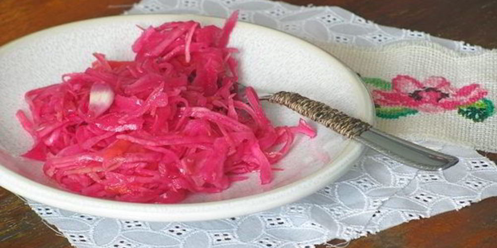 Рецепт маринованная цветная капуста со свеклой