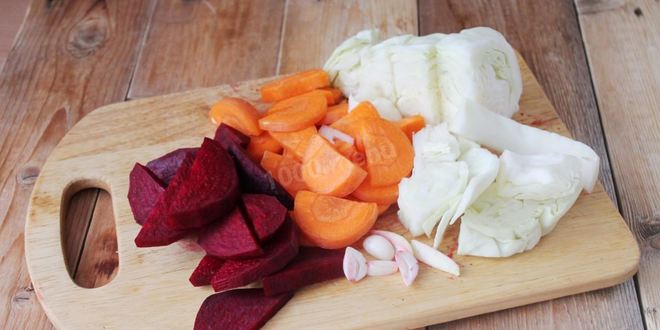 Рецепт маринованная капуста со свеклой на зиму