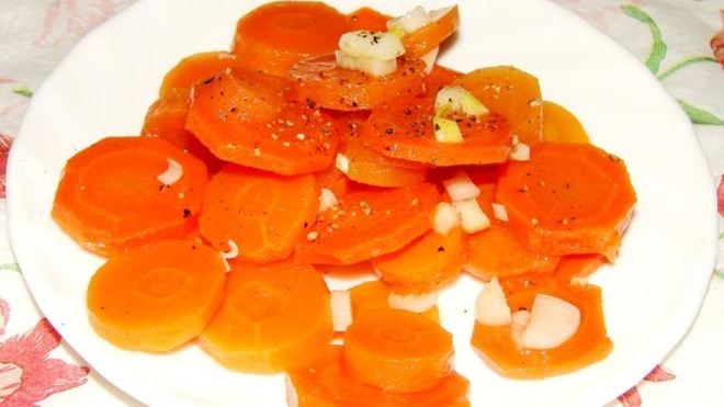 Рецепт Маринованная морковь Медная монетка