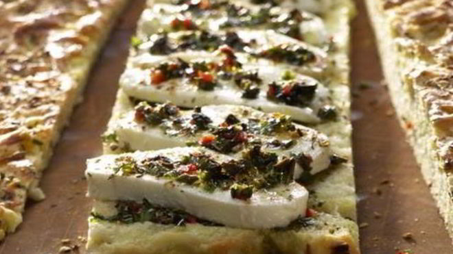 Рецепт Маринованная моцарелла и фокаччо