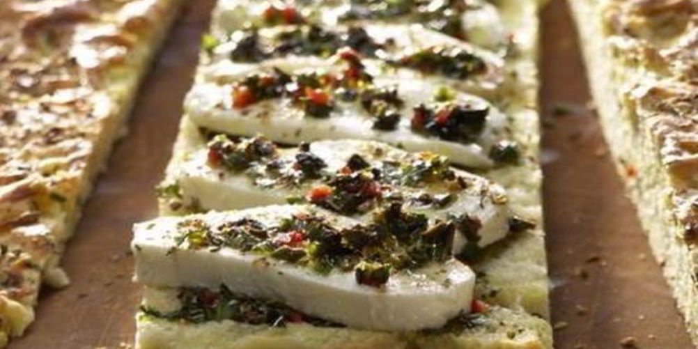 Как приготовить маринованная моцарелла и фокаччо