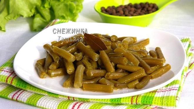 Рецепт Маринованная спаржевая фасоль