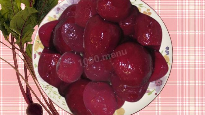 Рецепт Маринованная свекла целиком на зиму