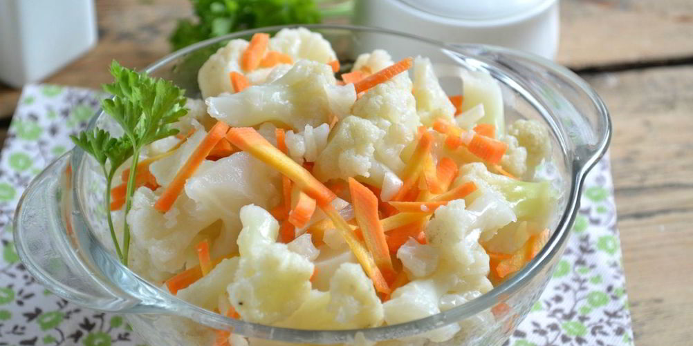 Как приготовить маринованная цветная капуста с морковью