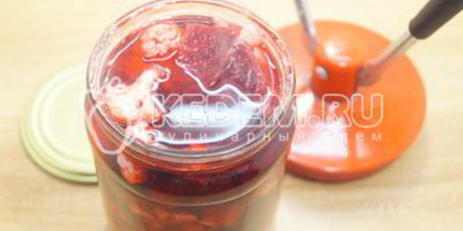 Рецепт маринованная цветная капуста со свеклой