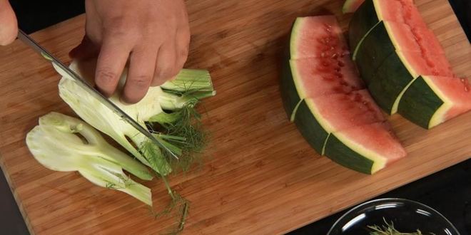 Рецепт маринованный арбуз с фенхелем