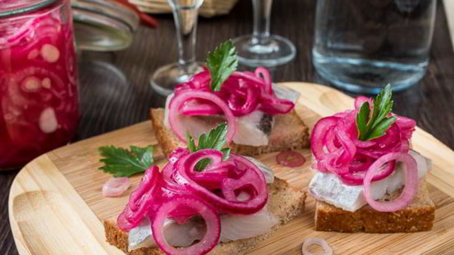 Рецепт Маринованный красный лук