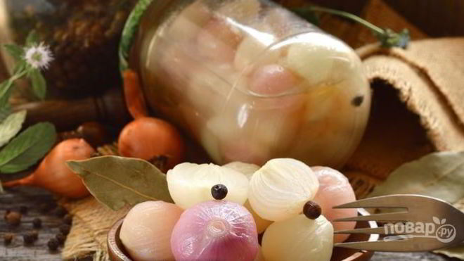 Рецепт Маринованный лук в уксусе на зиму