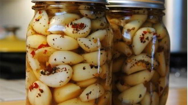 Рецепт Маринованный молодой чеснок