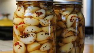 Рецепт Маринованный молодой чеснок