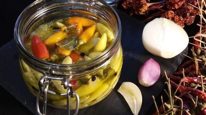 Рецепт Маринованный перец пири-пири