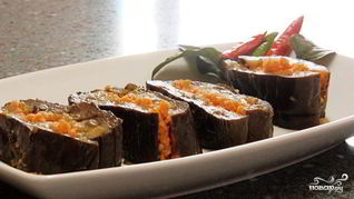 Рецепт Маринованные баклажаны с морковкой