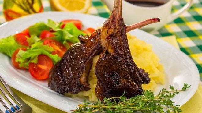 Рецепт Маринованные бараньи ребрышки, жаренные на гриле