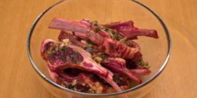 Рецепт маринованные бараньи ребрышки, жаренные на гриле