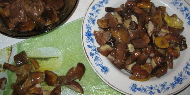 Рецепт маринованные грибы с овощами