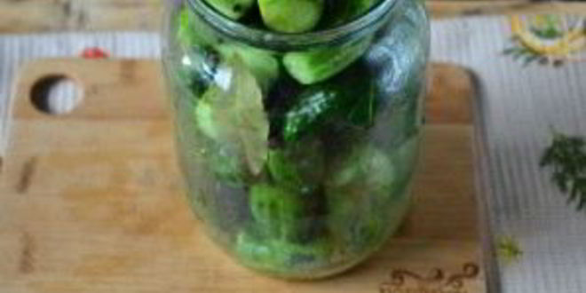 Рецепт маринованные огурцы в литровых банках