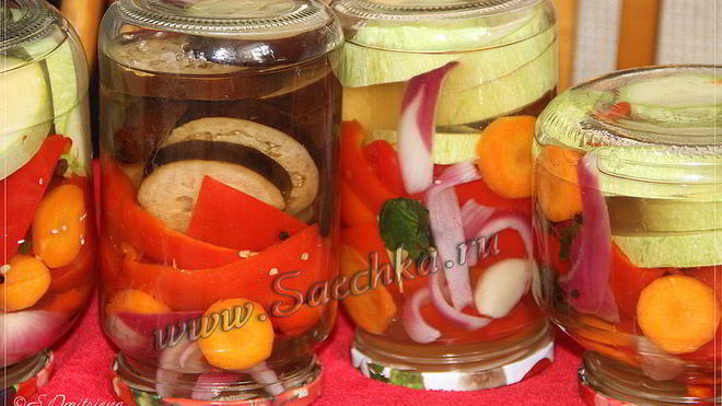 Рецепт Маринованные овощи на зиму