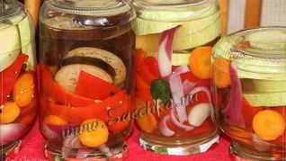 Рецепт Маринованные овощи на зиму