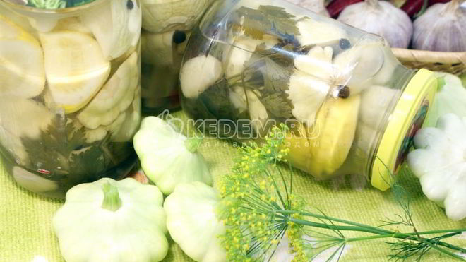 Рецепт Маринованные патиссоны