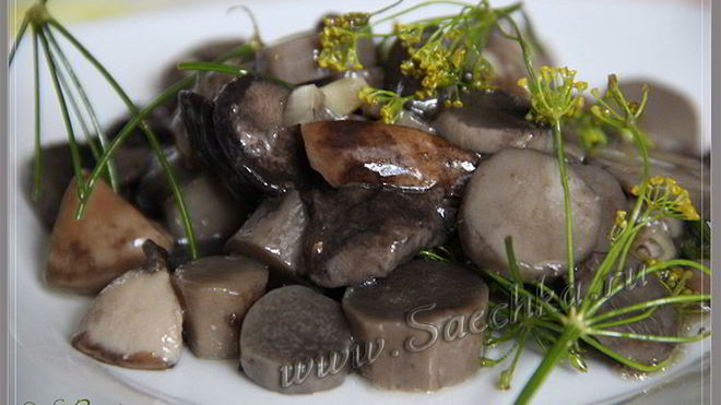 Рецепт Маринованные подосиновики