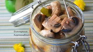 Рецепт Маринованные шампиньоны 4-х минутки