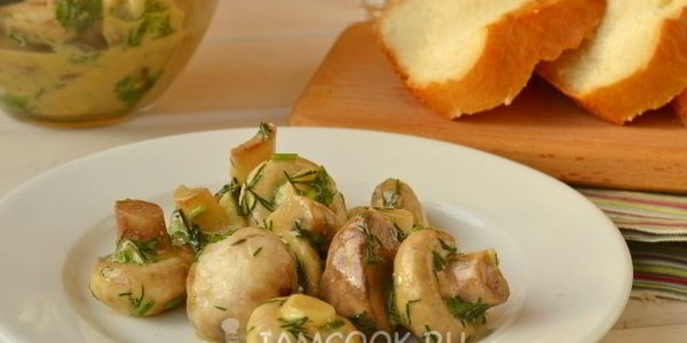 Рецепт быстрые маринованные шампиньоны