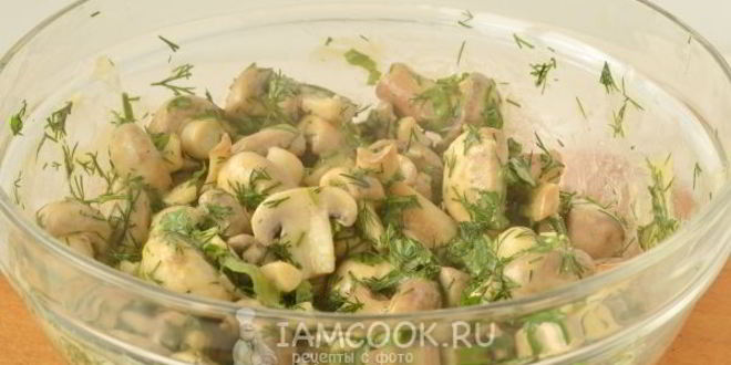 Рецепт маринованные шампиньоны с горчицей
