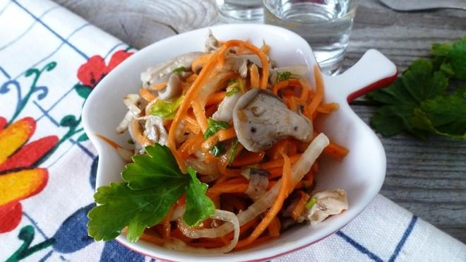 Рецепт Маринованные вешенки по-корейски