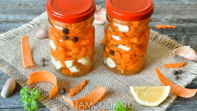 Рецепт Морковь, маринованная на зиму
